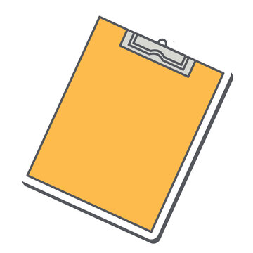 Back to school Portable Writing Surface Prancheta Yellow Edition Sticker Collection