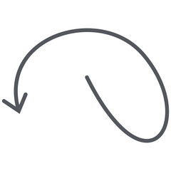 Arrow Line Hand Drawn Aesthetics Doodle