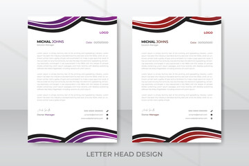 Creative Modern Corporate Letterhead Design Template