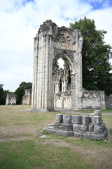 St Mary's Abbey  built in 1088.   ruins of a Benedictine monastery, York