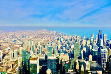 Hochhäuser in Chicago wunderschöne Aufnahme 