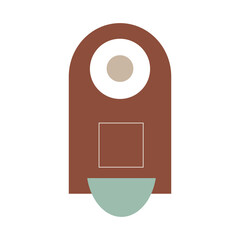 Vector modern Abstract geometric composition. Geometric design, minimalism, geometric shapes. Logo design