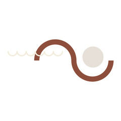 Vector modern Abstract geometric composition. Geometric design, minimalism, geometric shapes. Logo design