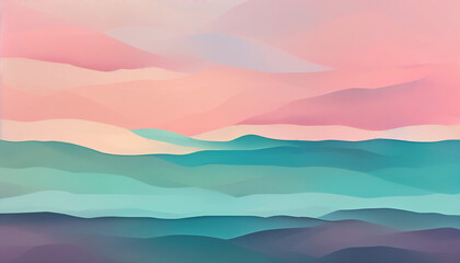 abstract background with fluid pastel colors. Minimal bright creative procreate style illustration