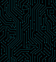 Computer circuit board seamless pattern