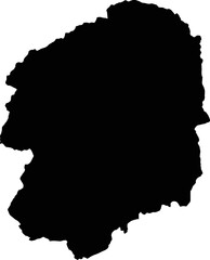 Obraz premium Silhouette of Japan country map,Tochigi map