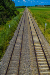 Obraz premium Schienegleise im Allgäu