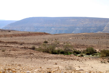 Mountains and rocks in the Judean Desert in the territory of Israel.