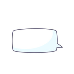 hand drawn speech bubble for chatting cartoon characters