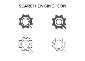 Set of Search engine icon. line icon 

