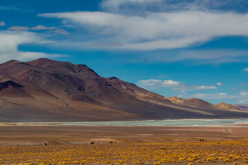 Fototapeta na wymiar Salar de Atacama y sus cielos