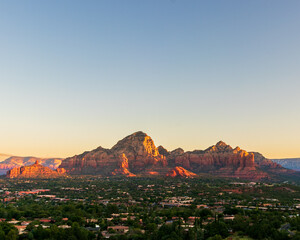 sunset in sedona red rock
