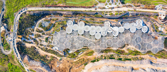 Aerial photography of Garden Expo Park Scenic Spot in Nanjing City, Jiangsu Province, China