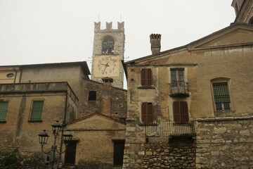 Fototapeta premium View of the castle of Rovato , Italy