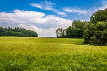 Grüne Landschaft zum Wandern in der Fränkischen Schweiz