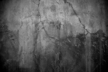 Old wall texture cement dark black gray  background abstract grey color design are light with white gradient background.