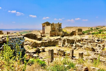 Römische Stadt Dougga in Tunesien 