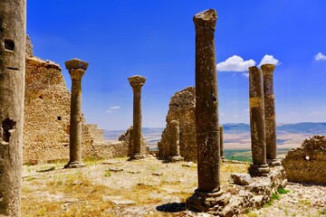 Römische Stadt Dougga in Tunesien 