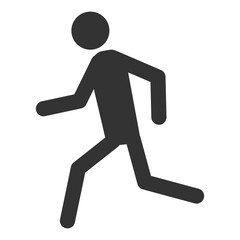 Man run icon. Running man sign. Flat style vector illustration isolated on white background