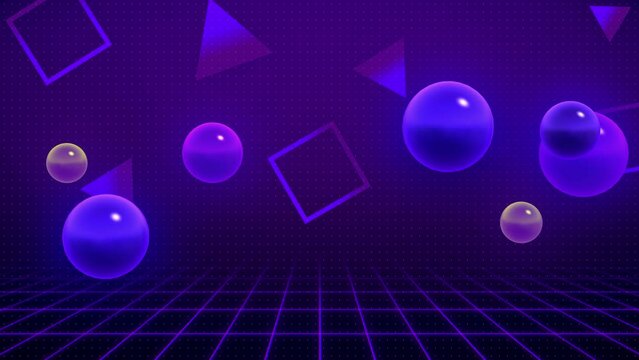 Abstract retro style 80s geometric pattern memphis design background 