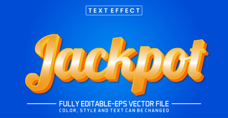 Jackpot Editable text effect