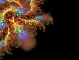 Imaginatory fractal abstract background Image