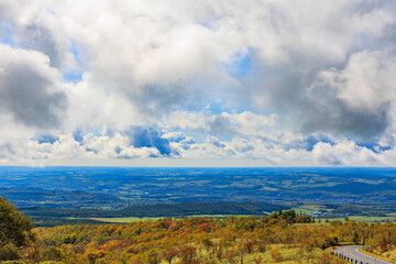 摩周湖展望台からの阿寒摩周国立公園の眺め「秋の北海道」