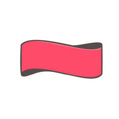 hand drawn ribbon text frame for decorating journals