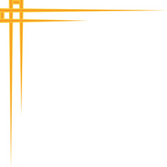 Obraz premium gold line frame corner decoration