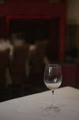 glasses on a table