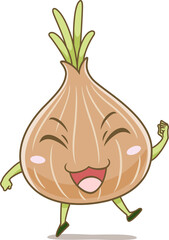 Cute cartoon onion.