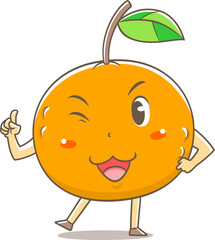 Cute cartoon orange.
