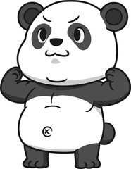 Cute cartoon panda.
