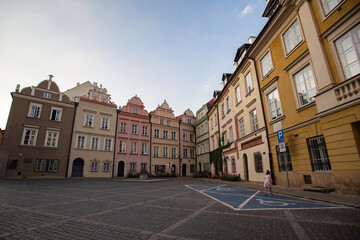Fototapeta na wymiar Warsaw old town street
