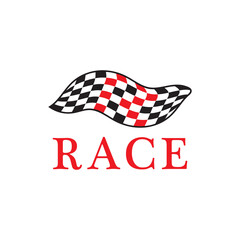 Race flag icon design vector