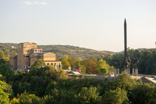 Monument to the Assen Dynasty in Veliko Tarnovo, Bulgaria