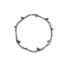 hand drawn ribbon text frame for decorating journals