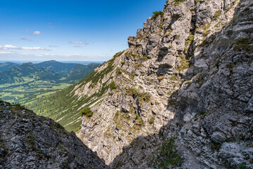Climbing the Edelrid Via Ferrata near Oberjoch Bad Hindelang in the Allgau Mountains