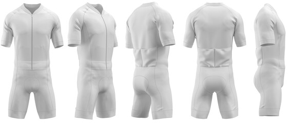 tri suit cycling  Short Sleeve 3d rendered