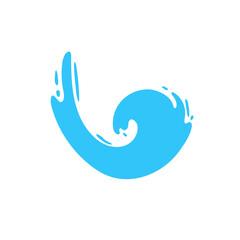 splashing water drop vector For decorating Songkran festival posters.