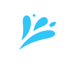 Obraz premium splashing water drop vector For decorating Songkran festival posters.