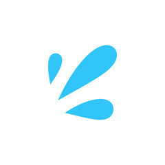 splashing water drop vector For decorating Songkran festival posters.