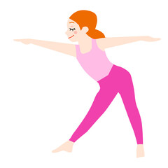 girl in yoga pose