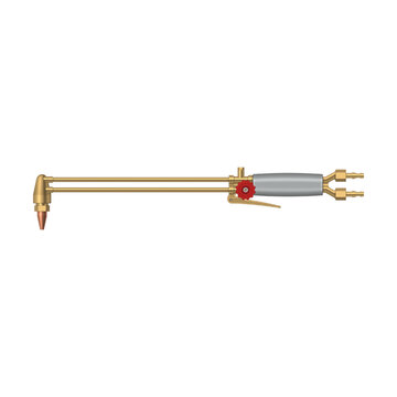 Gas welding torch injector. Vector illustration.