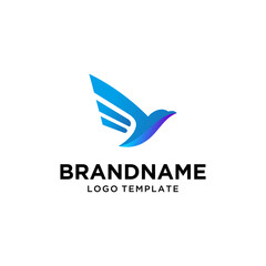 Fototapeta premium Bird Logo Vector Modern Abstract Technology Sophisticated