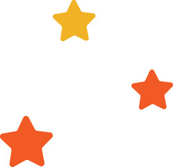 cute colorful star decoration