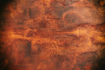 Top view image of textured wooden background with deep brown colors