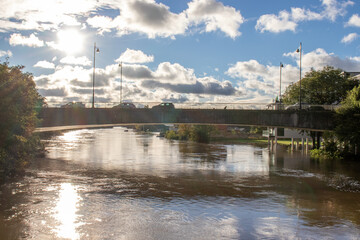 River Wye flooding in Hereford.