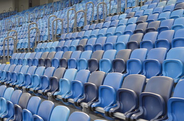 the empty football stadium playground chairs