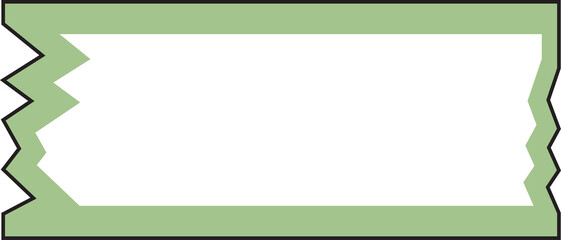 Obraz premium cute planner banner tag label masking tape decoration